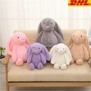 DHL Easter Bunny 12inch 30cm Plush Filled Toy Creative Doll Soft Long Ear Rabbit Animal Kids Baby Valentines Day Birthday Gift FY7485 EE