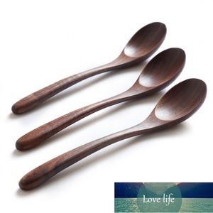 New Black Walnut Coffee Honey Spoon Wooden Japanese Style Long Stir Scoop Large Soup Rice Spoon Kitchen Tableware Factory price expert design Quality Latest