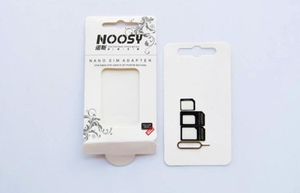 Nano Micro Standard SIM Card Conversor Adaptador Card para iPhone 6 Plus