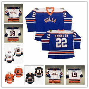 Benutzerdefiniertes CCM San Diego Gulls drittes Hockey-Trikot Troy Terry Dean Boylan Deven Sideroff Jaycob Megna Jamie Drysdale Sam Carrick Mark STITT WIDEMAN 21 Wagner Trikot