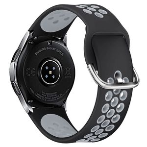 Para Galaxy Smart Watches Series 20 22mm Flexível Silicone Relógio Banda Perfurada Soft Sport Sport Pulseiras