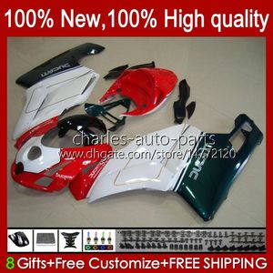 DUCATI 749S 999S 749 999 2003 2004 2005 2006 Vücut Kiti 27NO.102 749-999 749 999 Yeşil Kırmızı Beyaz S R 03 04 05 06 Cowting 749r 999r 2003-2006 OEM Fairing