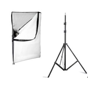 Fotografia Softbox Iluminação Kits 50x70cm Sistema de luz contínua profissional para equipamento de estúdio de foto 2m Tripé