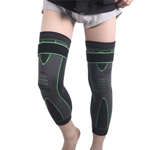 100 pcs antiderrapante alongamento joelheiras longa perna manga bandagem de compressão joelhos brace esportes calor pernas suportam protetor elástico