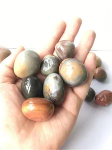 Decorative Objects & Figurines Natural Polished Polychrome Ocean Jasper Tumbled Crystals Stones Healing Gemstone For Decoration