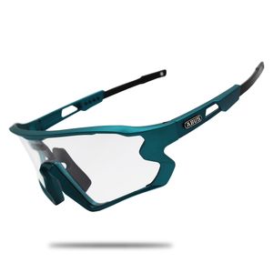 Óculos de sol preto photochromic ciclismo óculos UV400 bicicleta bicicleta equitação tr90 esporte ao ar livre óculos polarizados 1/5/6 lente