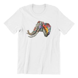 Heren T shirt Halloween Elephant Print Couples Matching Streetwear T shirts