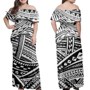 Nieuwe schouder Polynesische jurk Tonga lange rok Grote rok