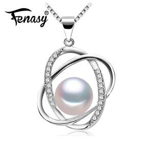 Pearl Jewelry Custom 925 Sterling Silver Flower Pendant Genuine Natural Necklaces For Women Chains