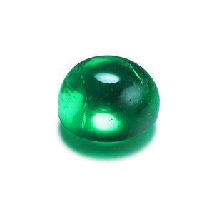 Pirmiana Loose Stone Lab Grown Emerald Columbia Färg Runda Cabochon Gemstones för DIY Smycken Gör Ringar Halsband H1015