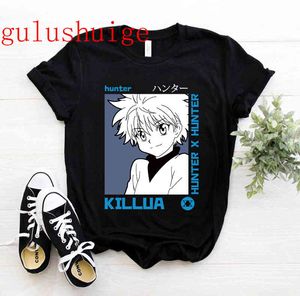 HISOKA MOROW Graphic Tees Männer Kawaii Tops T-shirt Anime Hunter X Hunter Killua Zoldyck T-shirt Harajuku Unisex T-shirt Männlich 90er Jahre Y0408