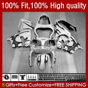 Injection mold Fairings For KAWASAKI NINJA Black flames ZX 9R 900 CC ZX9 9 R 98-03 Bodywork Kit 25No.38 ZX900 ZX9R 00 01 02 03 ZX-9R ZX-900 900CC 2000 2001 2002 2003 OEM Bodys