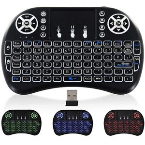 Controles remotos Mini Teclado Sem Fio Touchpad Mouse Backlight 2.4G Controle Remoto Universal para Smart TV Box PC KDJK2112