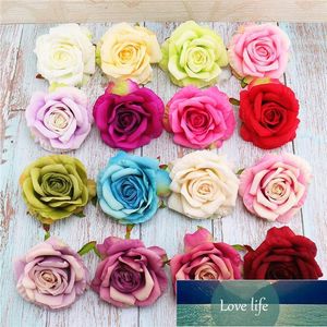 High Quality Large Curly Rose Head Handmade DIY Fake Flower Silk Cloth Suitable For Party Wedding Flowers Valentine Decorative & Wreaths Factory price expert design