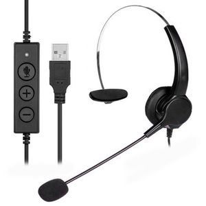 2021 Telephone Headset Call Center Operator USB Corded 360Rotatable Offical Headphone Portable Entertainment Earphone Supply