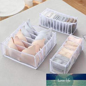 Storage Bags 1/3pcs Foldable Underwear Bra Drawer Closet Organizer Dormitory Home Separated Scarves Socks Box 6/7/11 Grids1 Factory price expert design Quality