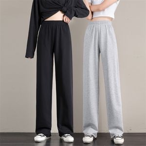 Damenhosen, weibliche Streetwear-Jogger, Übergröße, hohe Taille, koreanischer Stil, Mode, breites Bein, Harajuku-Jogginghose, Baggy 211118