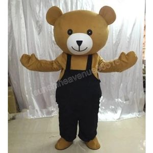 Halloween niedliche Teddybären Maskottchen Kostüm Top -Qualität Cartoon Tierthema Charakter Carnival Unisex Erwachsene Größe Weihnachtsgeburtstagsfeier Fantasie