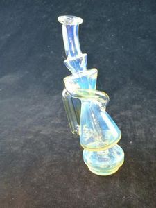 fumo d'argento Carta o narghilè Peak Recycler, DAb rig, benvenuto su ordinazione