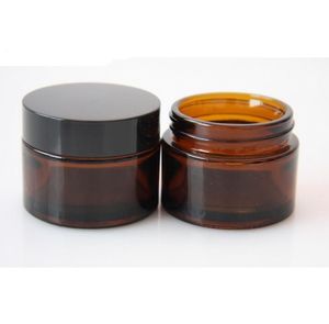 50g amber glass jars, 50ml creams jar bottle skin care cream bottles Wholesale