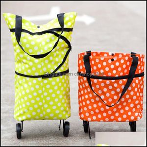Other Storage Housekee Organization Home & Garden Large Capacity Cart Shop Household Foldable Portable Tugboat Fashion Tote Supermarket Shop