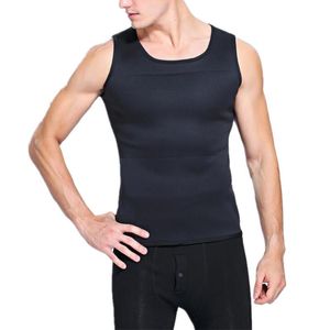 Mäns Body Shapers Bastu Vest Ultra Sweat Shirt Man Svart Waist Cincher Bantning Trainer Korsetter Shapewear