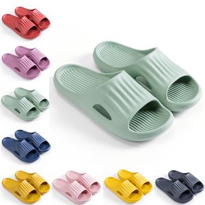 Högkvalitativa tofflor Slides Sko Män Kvinnor Sandal Plattform Sneaker Mens Kvinnor Röd Svart Vit Gul Slide Sandaler Trainer Utomhus Inomhus Slipper Storlek Style Ki