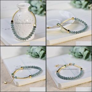 Pärlor, strängar armband natursten abacus pärlor armband jade armband med förlängningskedja kvinnor handgjorda lyckliga chakra vänskap par