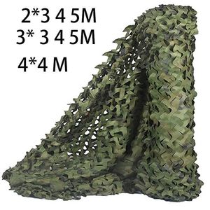 Camo Netting 2x3 3x4 5 4 * 4 Sun Shade Party Camouflage Net Blinds Perfekt för Sunshade Camping Fotografera Jakt Utomhus Dekoration Y0706