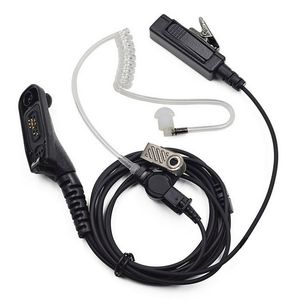 Covert Acoustic Tube Earpiece Headset för Motorola Radio GP328D GP338D + XIR P8200 P8208 P8260 P8268 DGP4150 DGP6150 XPR6300 XPR6350 XPR6500 XPR6550 XPR6580