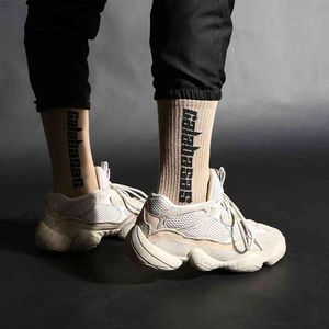 Mężczyźni Skarpety Hip Hop Unisex Moda Calabasas Napis Sporty Meias Harajuku Calcetines Casual Streetwear Crew1vab