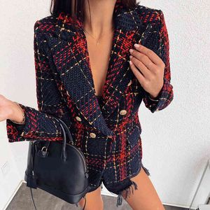 aconchegante girar a manta feminina plus size blazer casaco outono inverno botão mulheres casaco tweed bolso outwear casaco de alta moda 210415