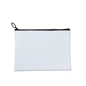 10pcs Cosmetic Bags Sublimation DIY White Blank Canvas Large Capacity Makeup Bag Size 15*23cm,20*25cm