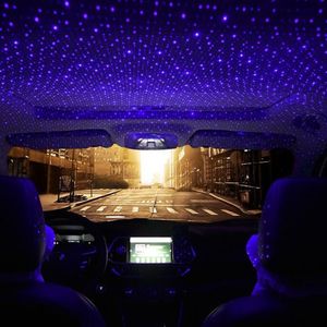 Mini LED Car Roof Star Night Lights Projector Sarry Light Auto Interior Atmosphere Ambient Galaxy Lamp Decoration Light USB Plug