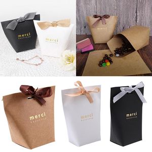 Подарочная упаковка 1pc Candy Bag Merci French Sward You Wedding Favors Box Page Parge Вечеринка для вечеринки по случаю дня рождения сумки с рождественскими принадлежностями