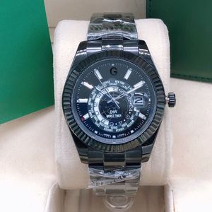 Luxury DesignerBlack Classic Fashion Automatisk mekanisk klocka Storlek 42mm Sapphire Glass Vattentät funktion Julklapp GRATIS LEVERANS