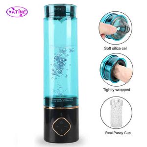 NXY Sex Masturbators Electric Water Pump Penis Toys for Men Vibrators Automatic Male Masturbation Hydro Machine Cock Exerciser Real Pussy Adults 220127