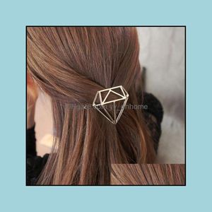 Клипы для волос Barrettes Jewelry Princess Diamond Hairpins аксессуары Hollow Girls Headwear Женщины для вечеринок для родов Stylin Drop 202