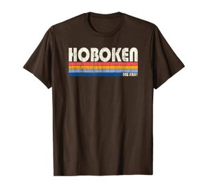 Vintage 70s Hoboken, Nova Jersey Camiseta