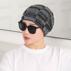 Beanie kafatası kapakları kış şapkaları erkek kadınlar örgü korunma kafataları beanies yumuşak kalınlaşan sıcak rüzgar geçirmez kalın skully çorap Binie şapka hy0230