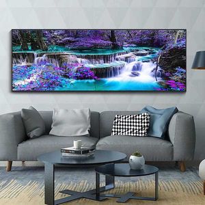 5D DIY Malerei Wasserfall Szenische Volle Runde Strass Diamant Stickerei Landschaft Kreuz Stich Mosaik Dekoration