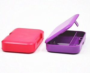 Plastrektangel Tobaksbox Cigarettlagringsrökväska för rullande pappersrörshållare fina färger som är tillgängliga