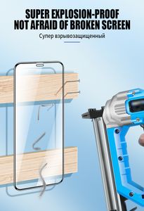 50pcs/partia Ochraniacz ekranu z najwyższym poziomem szklanym dla IP 13 mini telefon komórkowy Folia IP 12 13 13pro 11 Pro Max XS XR 6 6s 7 8 Plus