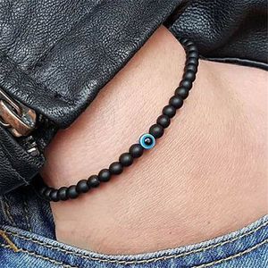 Bracelet de mode perles de pierre naturelle noire obsidienne hommes Braslet pour femmes hommes Yoga main bijoux accessoires cadeau