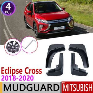 Manhãs de carro traseiro dianteiro para Mitsubishi Eclipse Cross 2019 2020 Mudflap Fender Fender Flaps Guard Splash Flap Acessórios