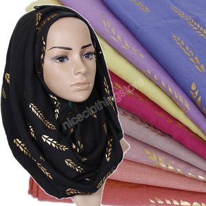 반짝이 꽃 히 자브 스카프 여성 패션 코튼 이슬람 쉬머 스카프 꽃 스카프 랩 머리띠 shawls pashmina 18 색상