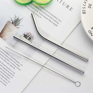 Wholesale short straws for sale - Group buy 16cm Short Drinking Straw For Kids Stainless Steel Straws Reusable Bent Straw Mug Coffee Child Drinking Straw with Cleaner Brush Y0707