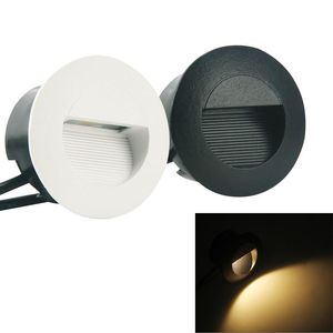 Outdoor Wall Lamps Led Stair Light Round 3W 5W Step Lights Indoor IP65 Waterproof Footlight Recessed Lamp Garden Lighting