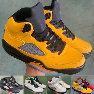 Najwyższej jakości Jumpman What the Sail Women Mens Butach Buty 5 Alternate Grape Fire Red Oregon Ducks Sneakers