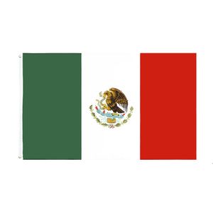 Mx mex mexicanos mexikansk flagga av mexico grossist direkt fabrik redo att skicka 3x5 fts 90x150 cm lle8314